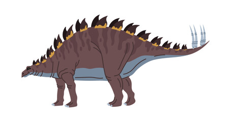 Dinosaur cartoon character spines back, Cerosaur