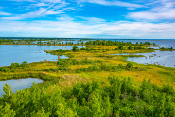 Panorama view of Kvarken archipelago in Finland