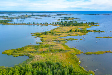 Panorama view of Kvarken archipelago in Finland