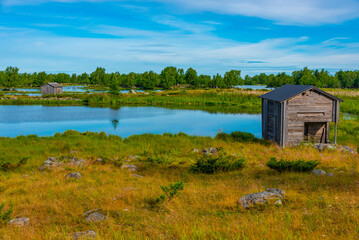 Old fishing harbour near Svedjehamn in Finland