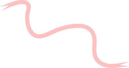 Pink Wavy Ribbon
