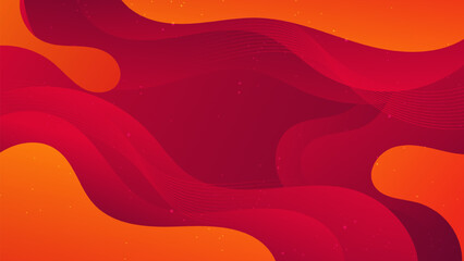 Abstract Gradient Red Orange liquid background. Modern background design. Dynamic Waves. Fluid shapes composition. Fit for website, banners, brochure, posters