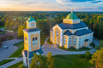View of Kerimäki church in Finland