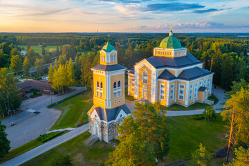 View of Kerimäki church in Finland