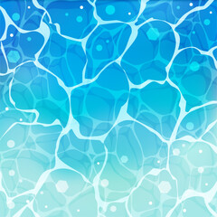 海の表面の波紋をイメージしたイラスト 正方形バージョン