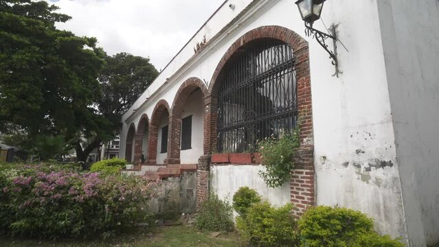 Colonial building in Plaza de la Spain, Santo Domingo, Dominican Republic, West Indies, Caribbean, Central America