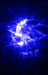 abstract blue background with rays