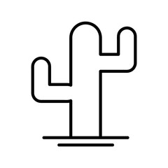 Cactus vector icon, desert symbol. flat vector illustration for web site or mobile app.eps