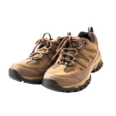 hiking shoes isolated - transparent background