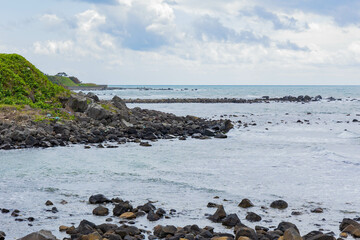 日本の風景　秋田県にかほ市　日本海