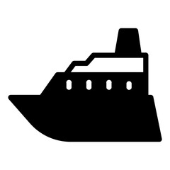 Cruise ship icon