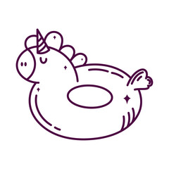 floating ring unicorn