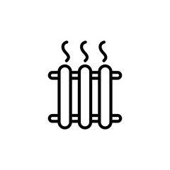 Heater vector icon flat illustration on white background..eps