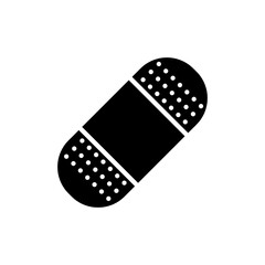 Plaster vector icon flat illustration on white background