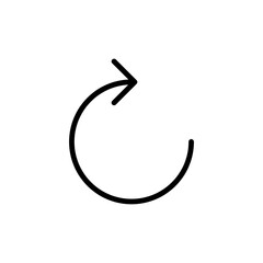 Refresh vector icon flat illustration on white background..eps