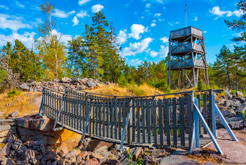 Salis Battery Hill at Aland islands in Finland