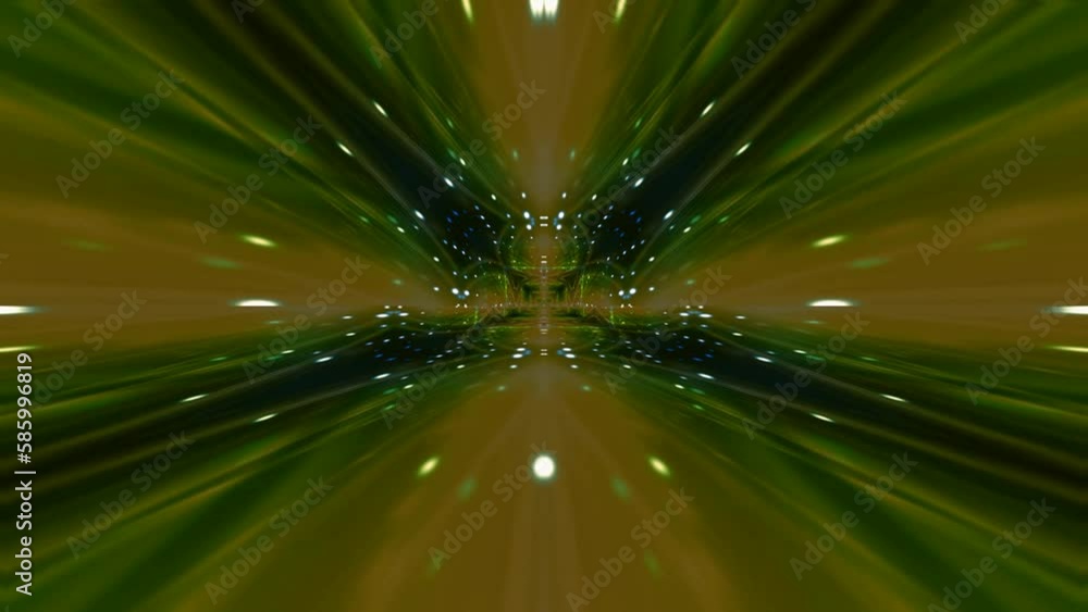 Wall mural Abstract loop animation with colorful fractal pattern movement