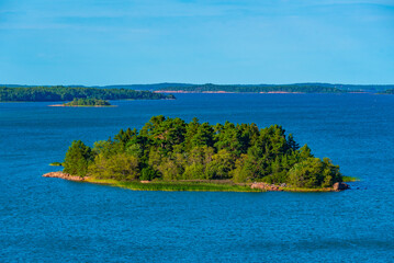 Pristine coastline of Aland islands in Finland