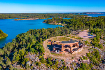 Notvikstornet tower at Bomarsund fortress at Aland islands in Finland