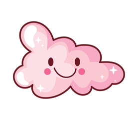 Fluffy cute cloud