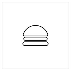 Humberger food illustration design vector