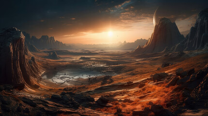 Naklejka premium amazing landscape 