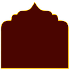 Islamic Frames with Red Background