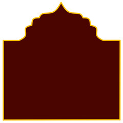 Islamic Frames with Red Background