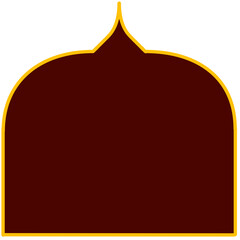 Islamic Frames with Red Background