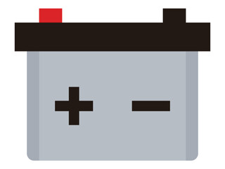 シンプルなバッテリーのイラスト