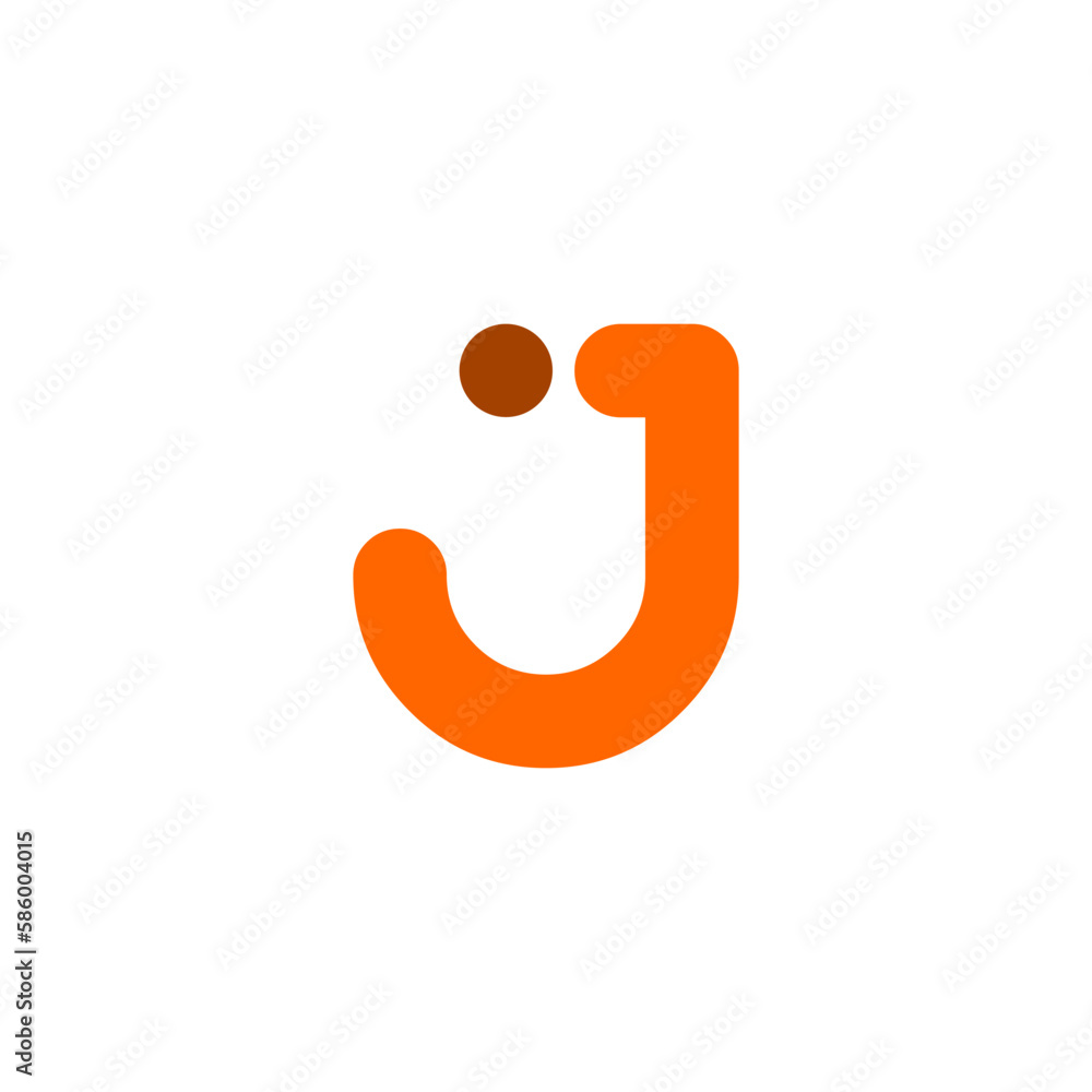 Poster vector of an editable logo with the letter 