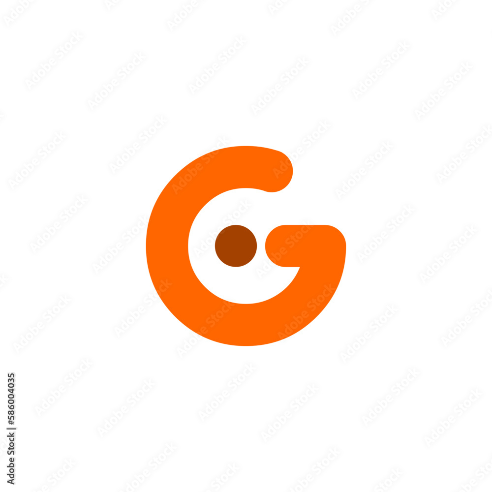 Poster vector of an editable logo with the letter 