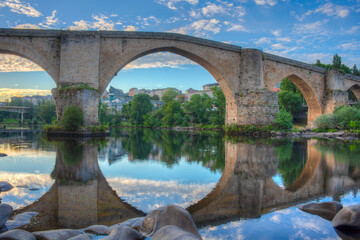 Ponte Romana in Spanish town Ourense