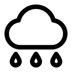 rain springtime season outline icon style
