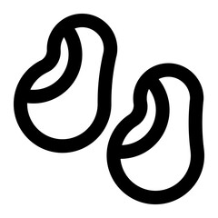 nuts springtime season outline icon style