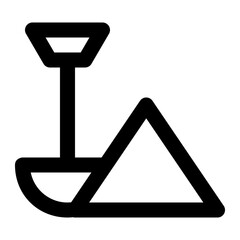 shovels springtime season outline icon style