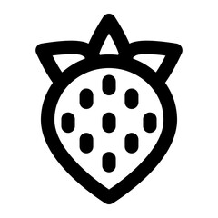 strawberry springtime season outline icon style