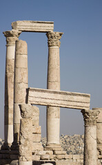 Fototapeta premium The Citadel ruins in Amman, Jordan