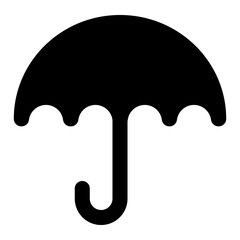 umbrella springtime season solid icon style