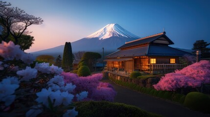 富士山　イメージイラスト　generative AI