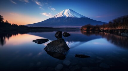 富士山　イメージイラスト　generative AI
