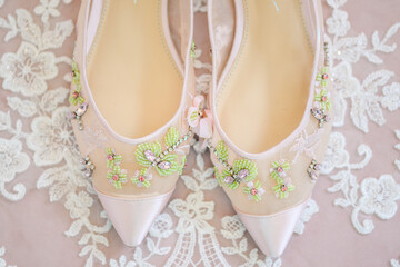 Bridal shoes stylized 