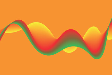 colorful gradient wave line. fluid abstract background. suitable for landing page and computer desktop wallpaper