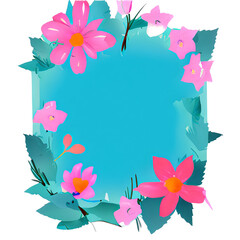 cute watercolor flower generative ai