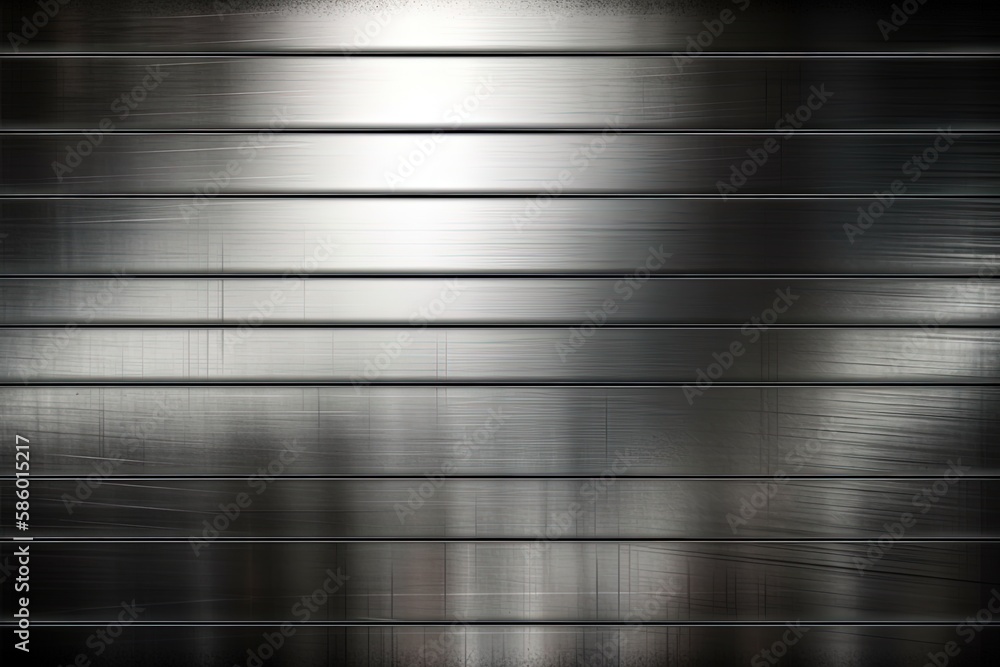 Poster monochromatic metal wall with a textured surface created with generative ai technology