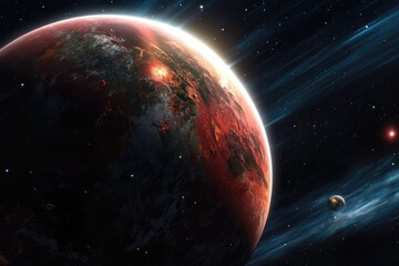 Obraz na płótnie Canvas Starlight Serenade: A Symphony of Planets and Stars in the Cosmos 37
