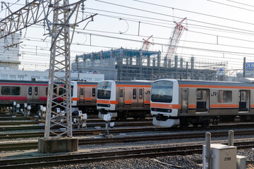 Fototapeta na wymiar 武蔵野線 電車