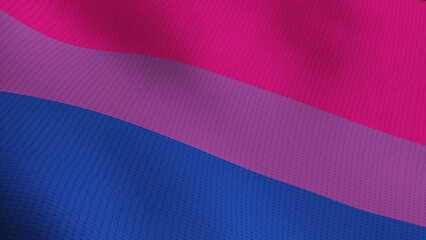 The bisexual flag waving. bisexual flag