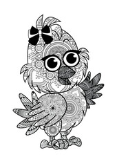 Baby chicken mandala