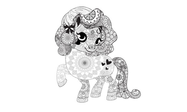 unicorn mandala illustration